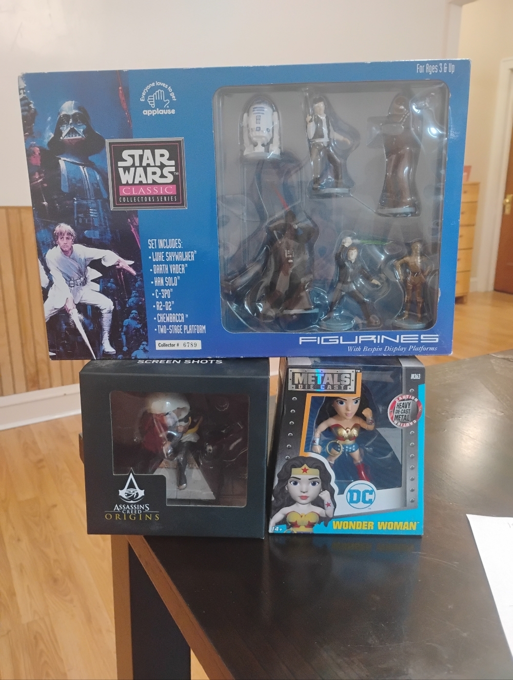 Colectible Toys. Wonder Woman/ Star wars/ Assassin's Creed